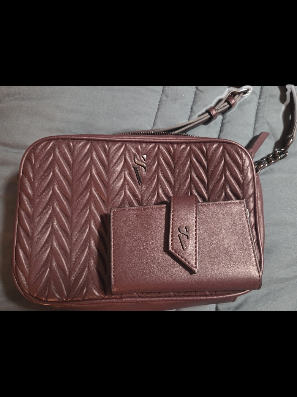 Simply Vera Wang plumb Crossbody With Matching Wallet